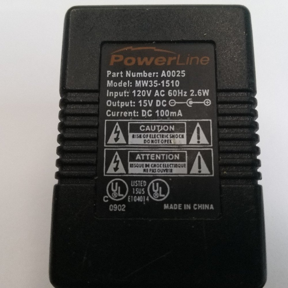 Powerline AC to DC Converter Car Lighter Socket 110-240V Part No. A0025 #2